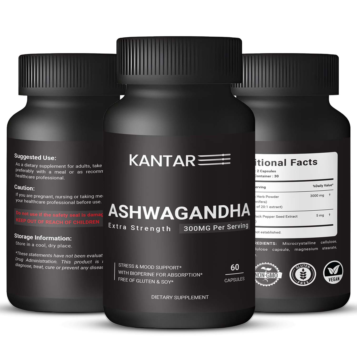 Ashwagandha Extra Strength 3000mg - 60 Capsules