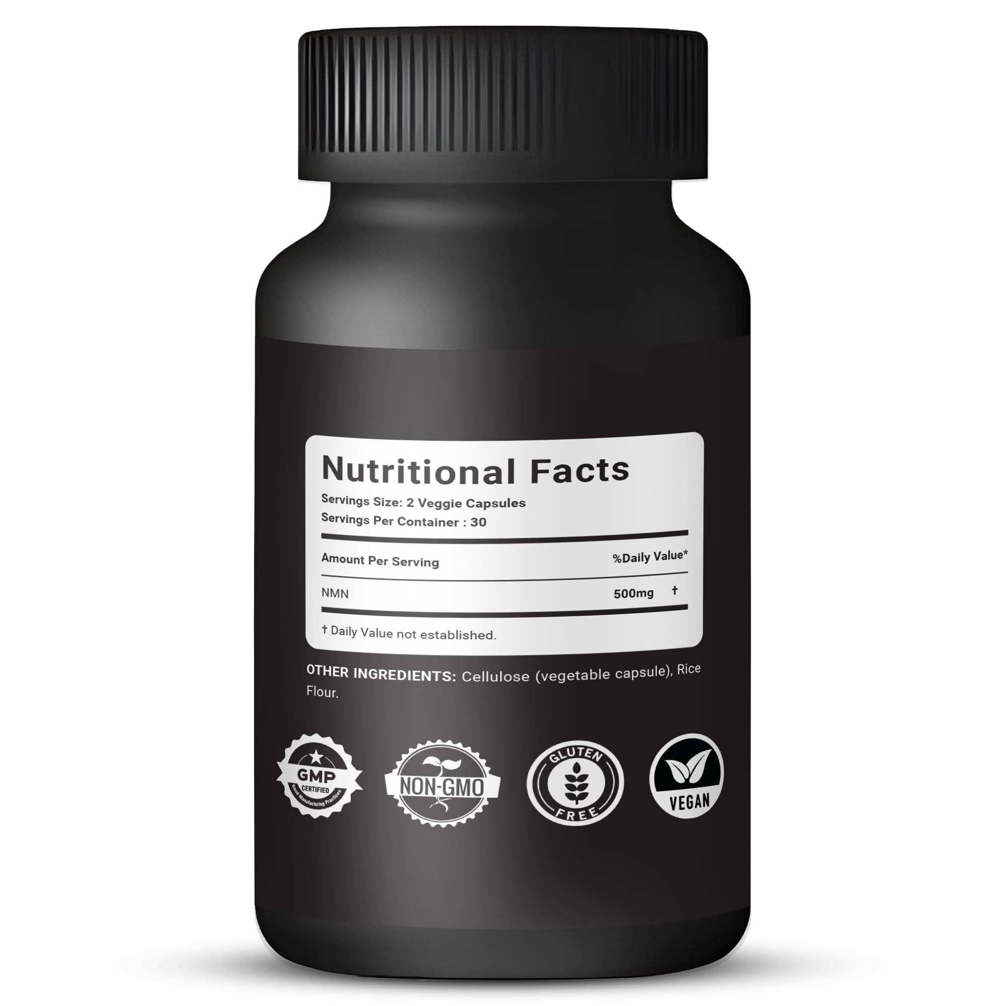 NMN - Nicotinamide Mononucleotide 500mg - 60 Capsules