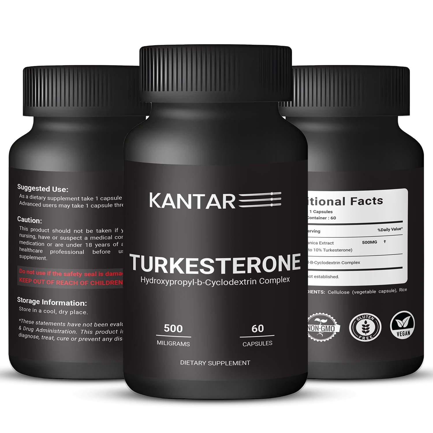 Turkesterone Ecdysteroid 500mg - 60 Capsules
