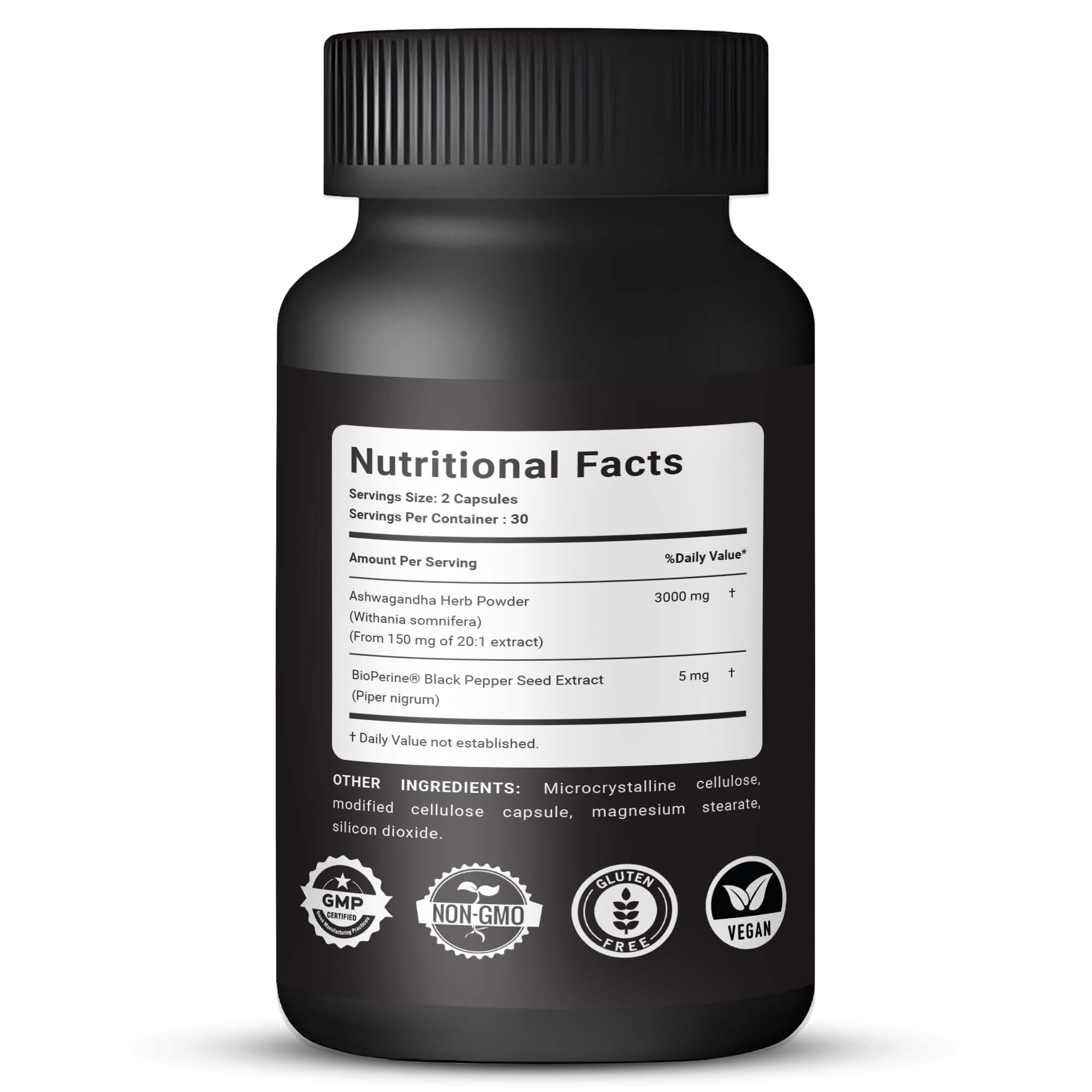 Ashwagandha Extra Strength 3000mg - 60 Capsules