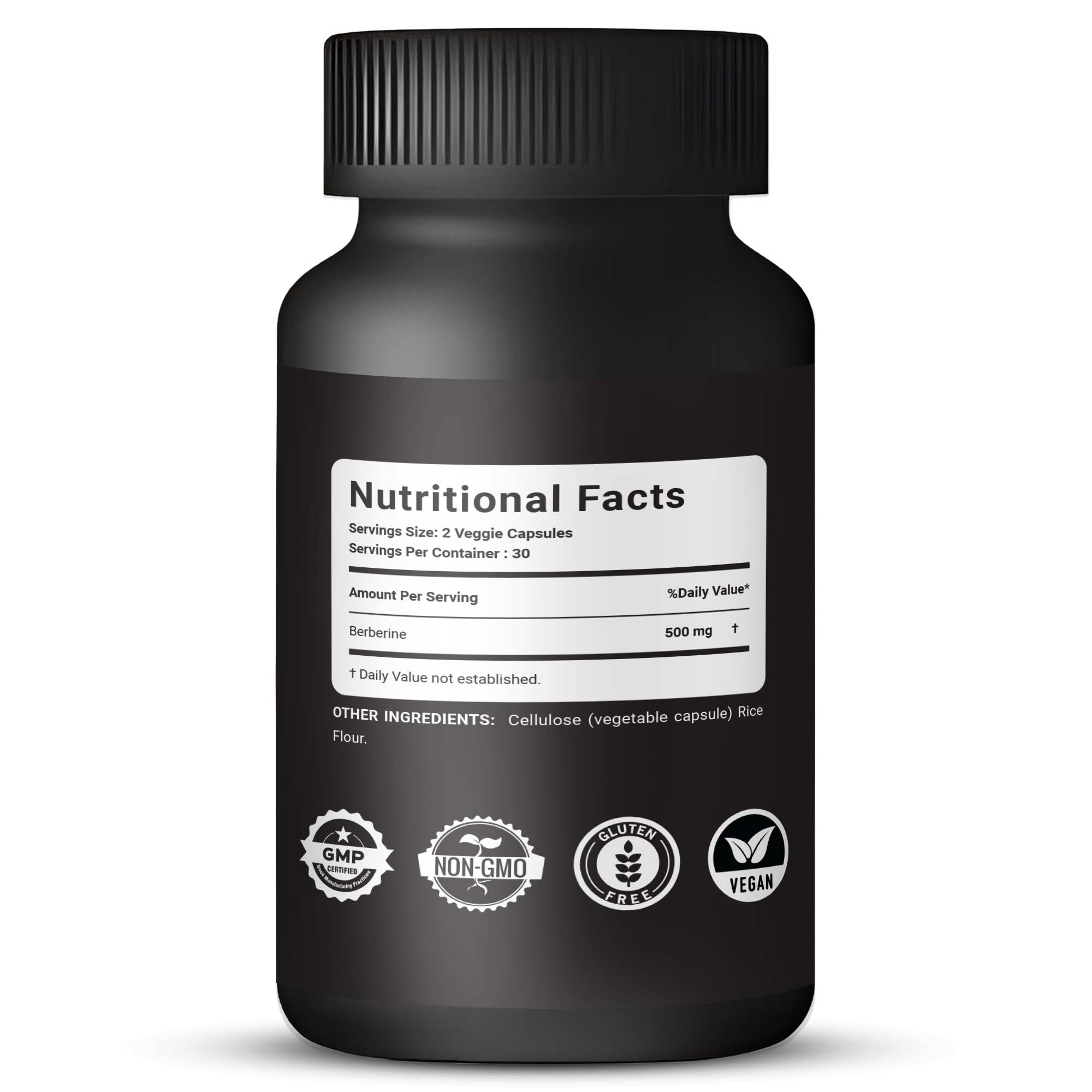 Berberine Supplement 500mg - 60 Capsules