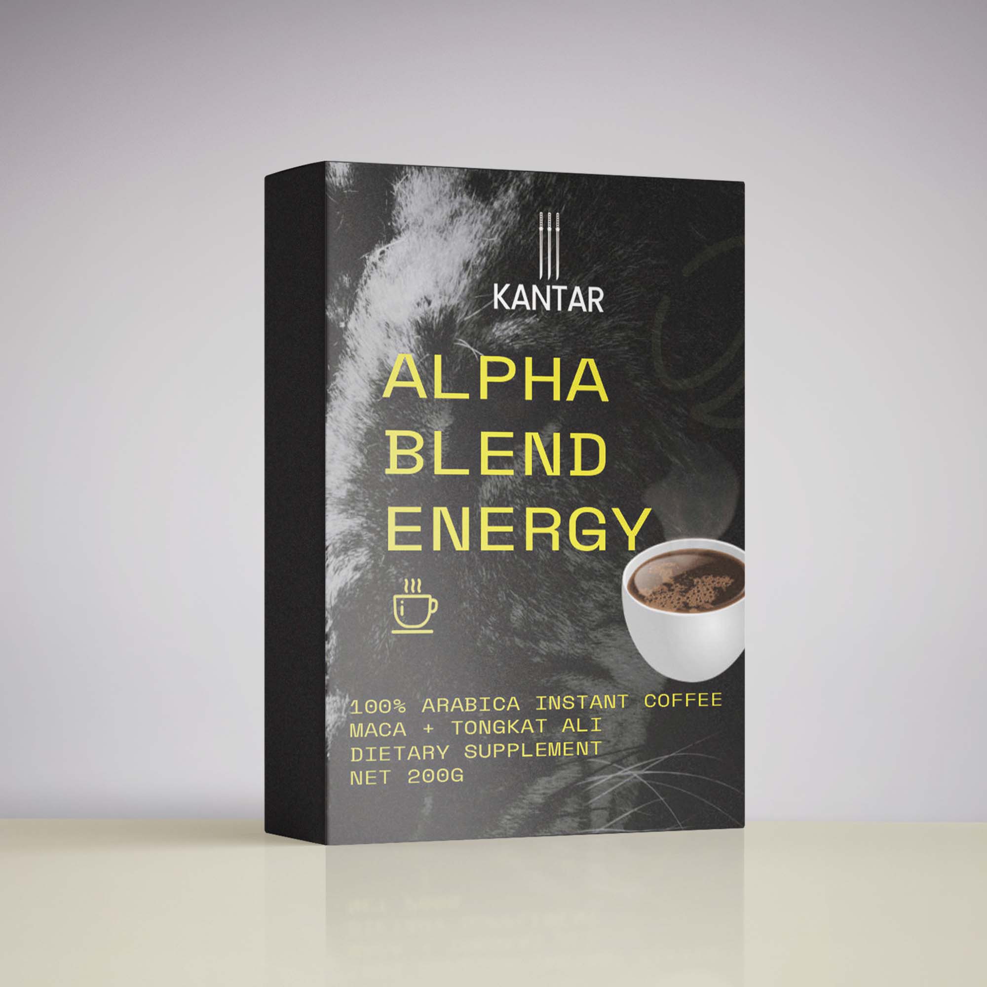 Alpha Blend Energy Coffee - Maca + Tongkat Ali Instant Coffee 200g