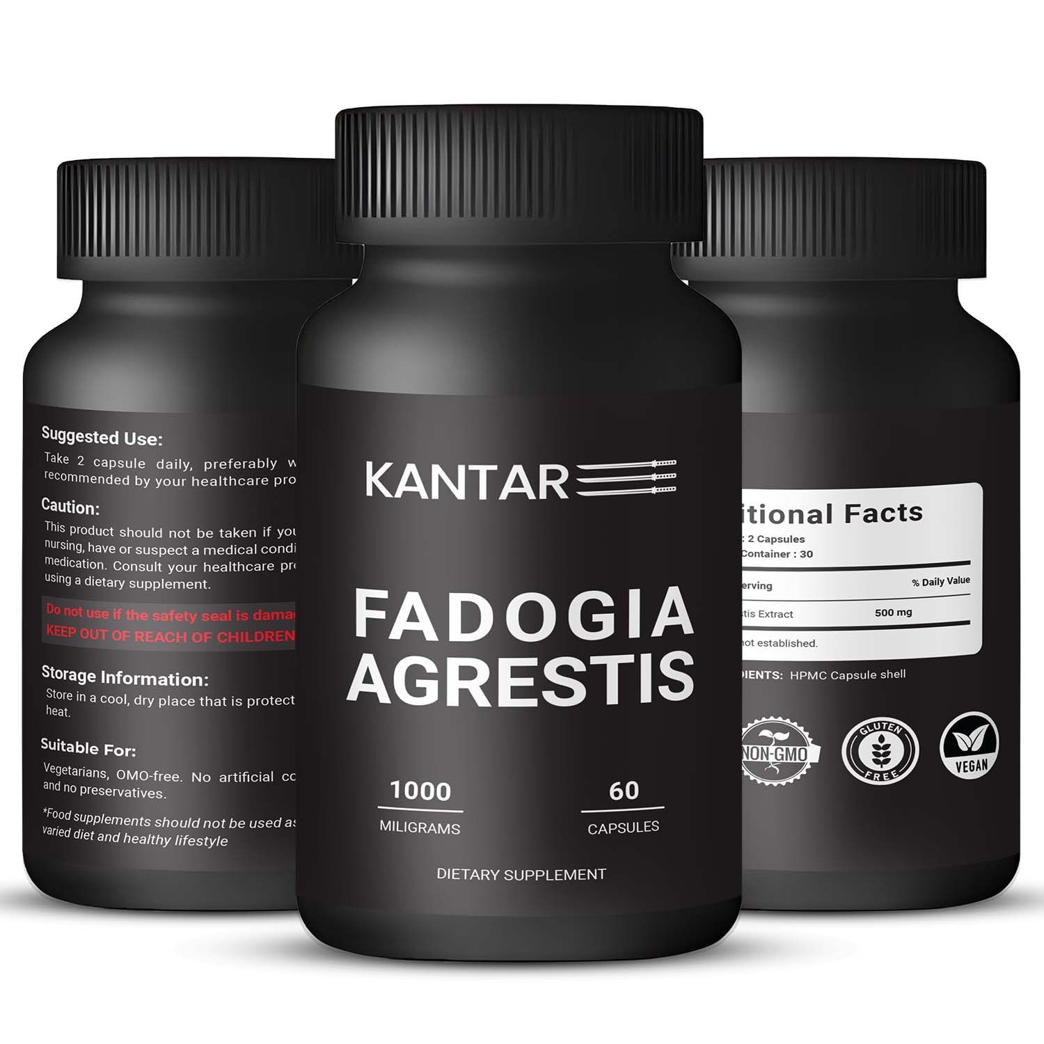 Fadogia Agrestis 500mg - 60 Capsules