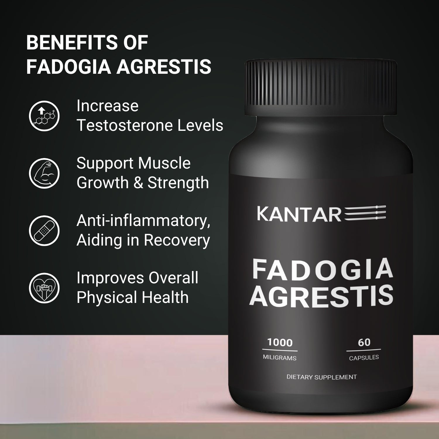 Fadogia Agrestis 500mg - 60 Capsules