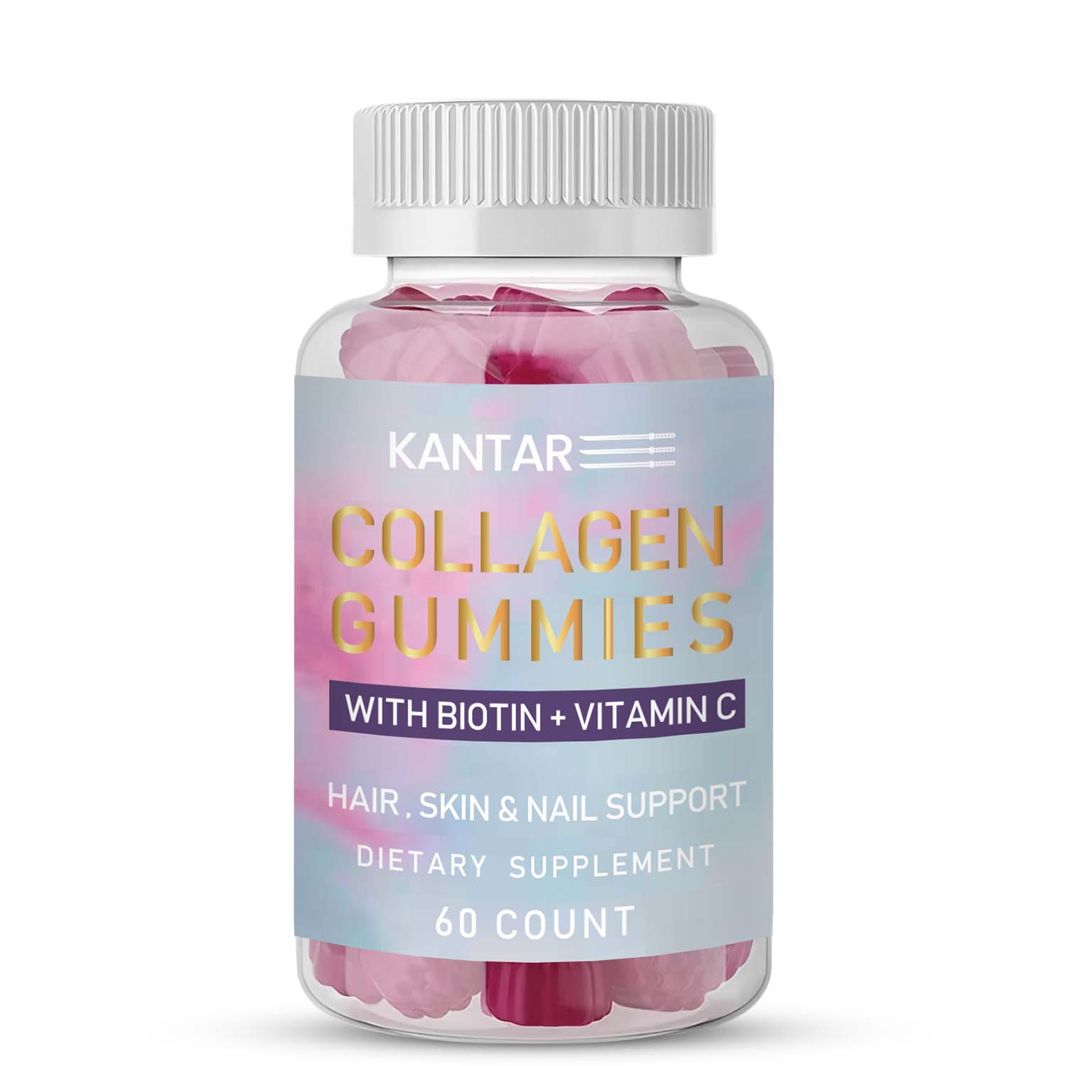 Collagen Gummies with Biotin + Vitamin C - 60 Gummies