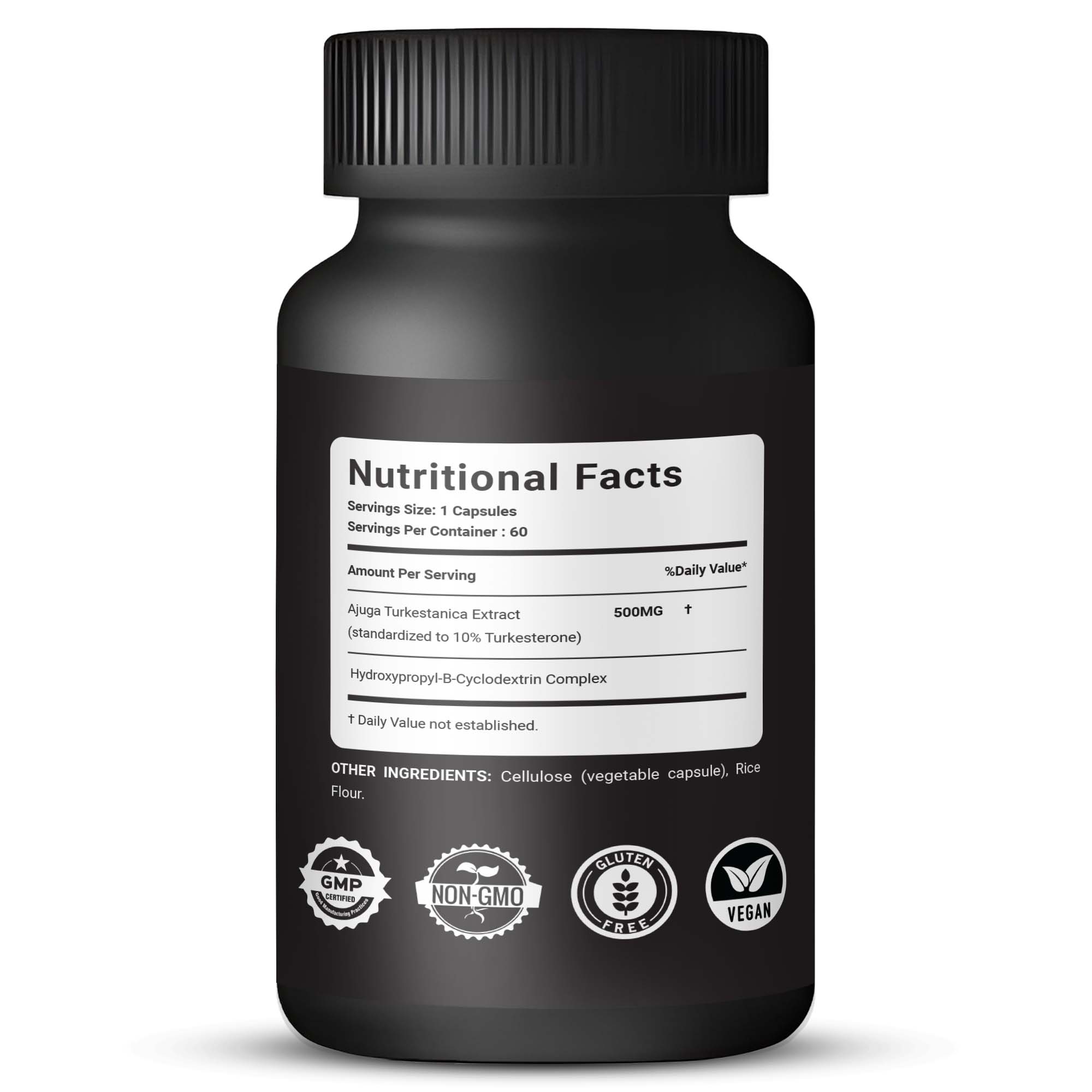 Turkesterone Ecdysteroid 500mg - 60 Capsules